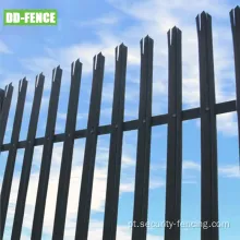 D Tipo de pálida Palisade Security Security Palisade Metal Fence